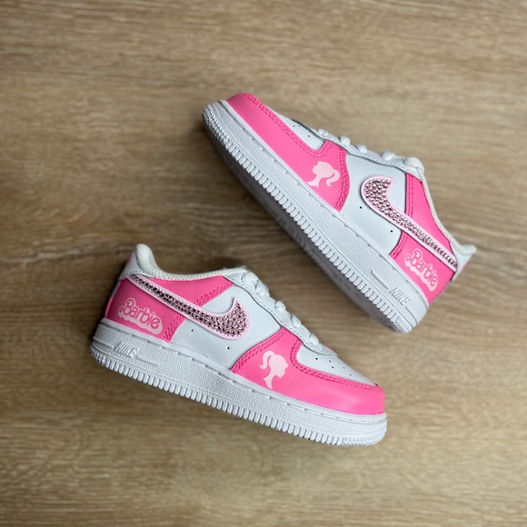 Nike Air Force 1 Custom Barbie Hand Painted Sneakers - Picture 8 of 8